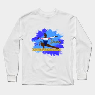 Simone Biles Silhouette Art Long Sleeve T-Shirt